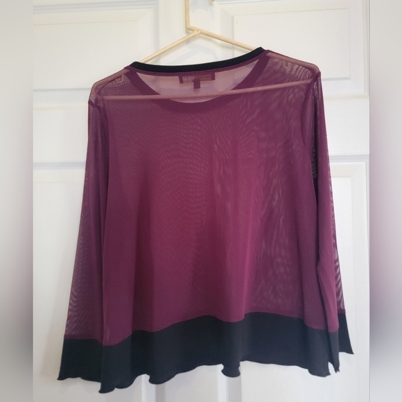 Liv By Habitat Clothes Long Sleeve Sheer Top - Picture 6 of 6